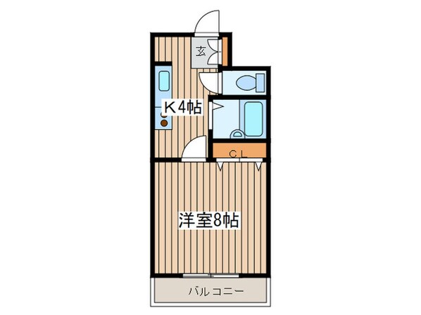 ドミ－ル北１０条の物件間取画像